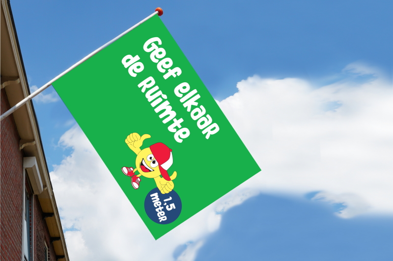 back 2 normal gevelvlag groen neutraal