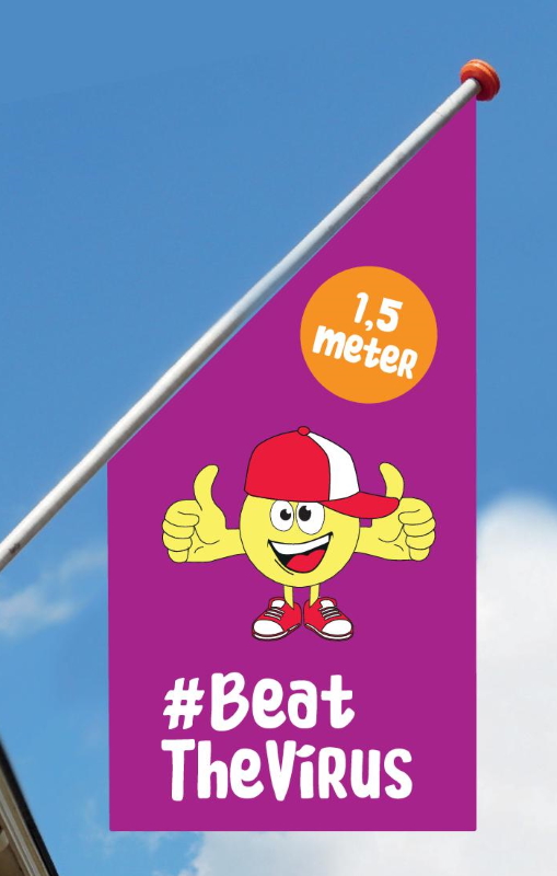 back 2 normal kioskvlag paars neutraal
