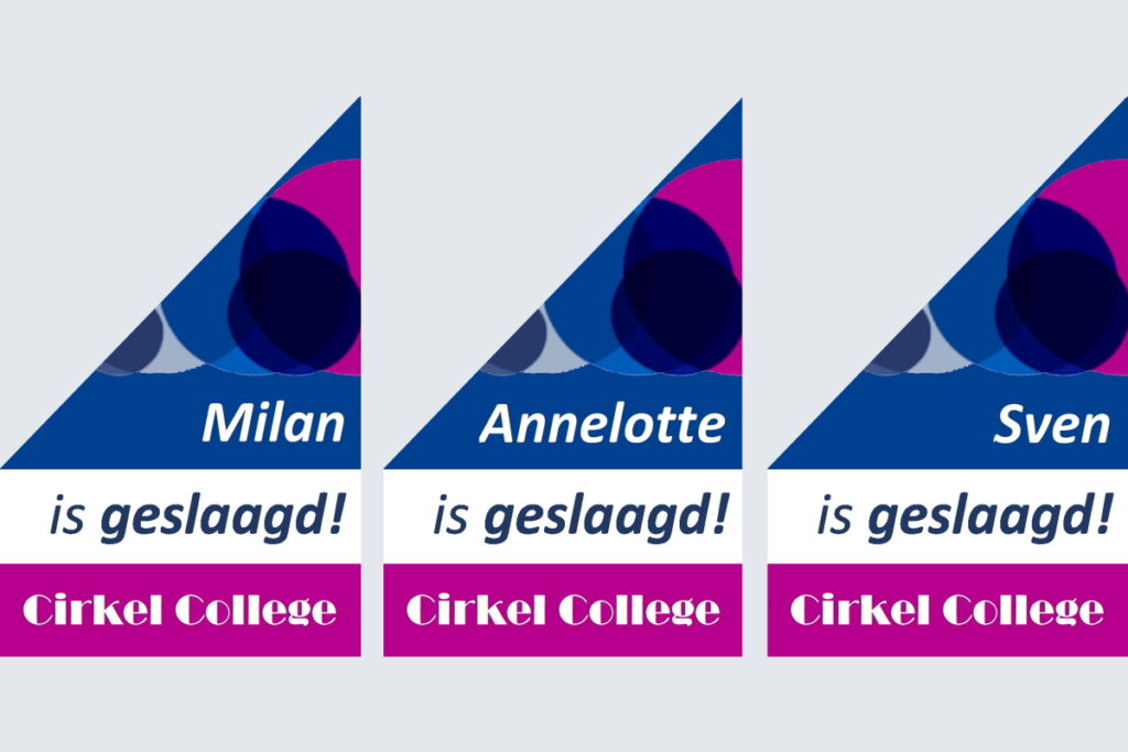 Themavlaggen examen kioskvlag breed gepersonaliseerd