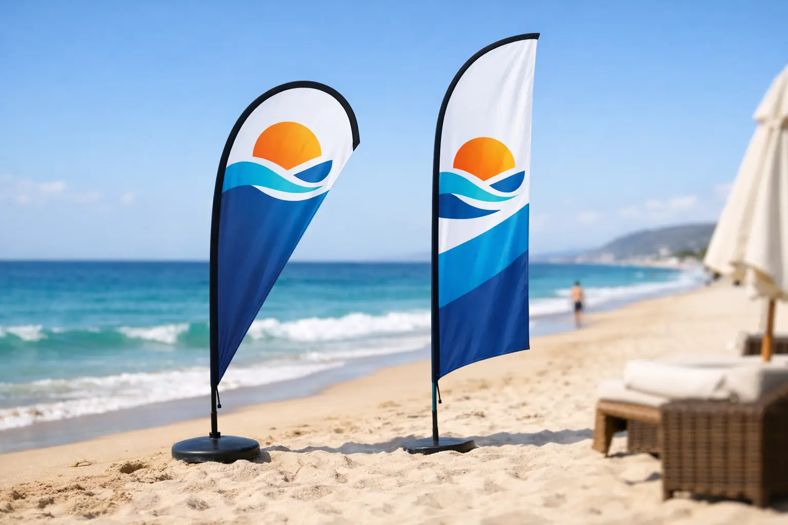 Beachvlag met logo bestellen zonder gedoe