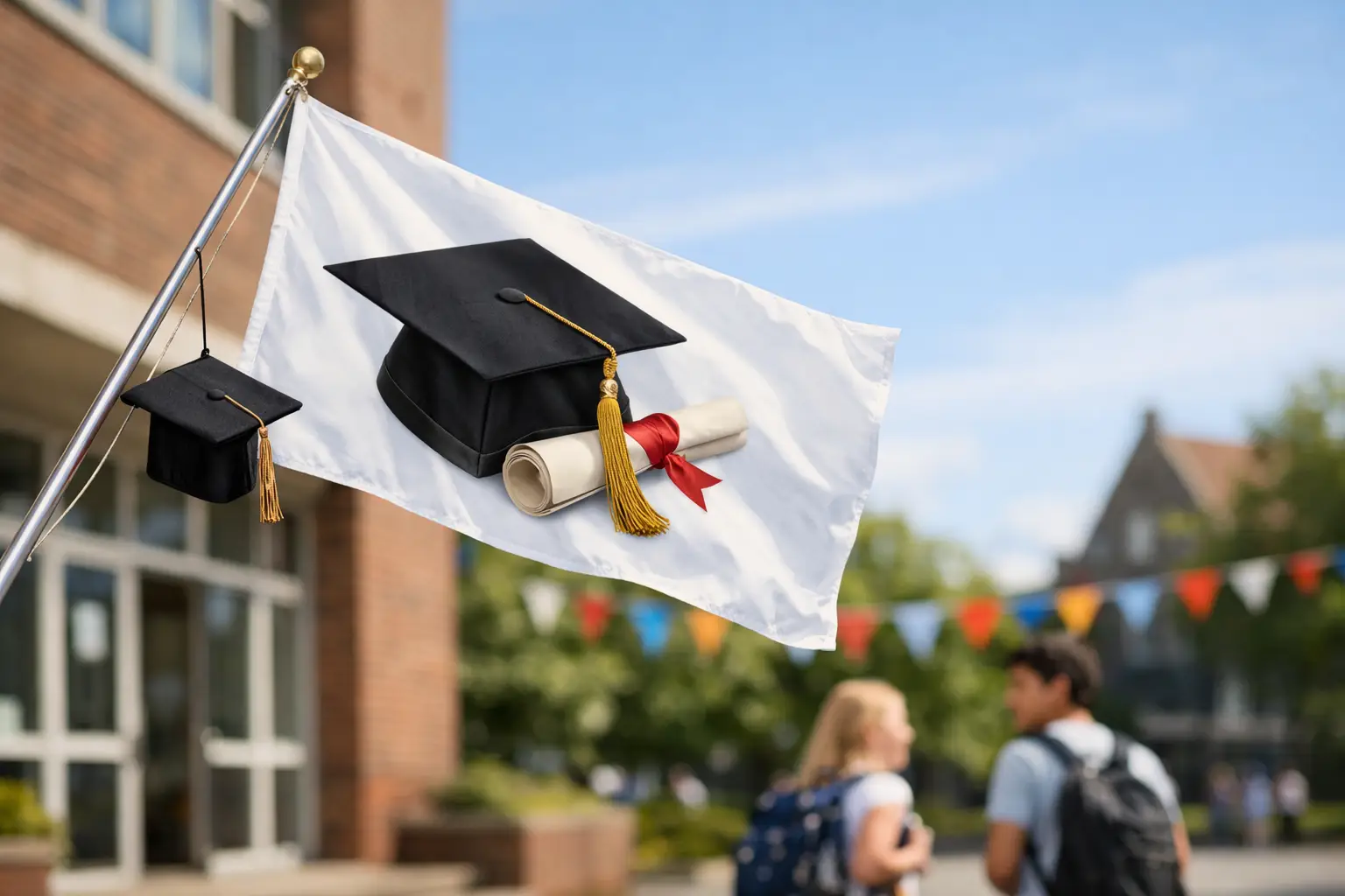 Geslaagd examenvlag school bestellen? Zo kiest u goed