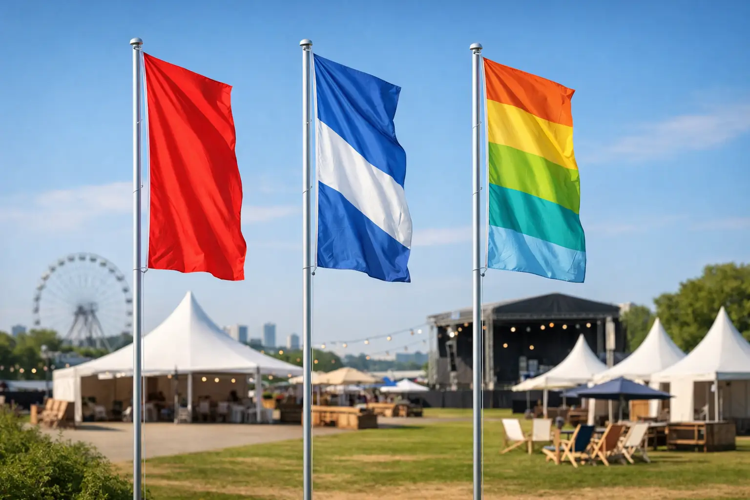Mastvlag voor evenemententerrein kiezen