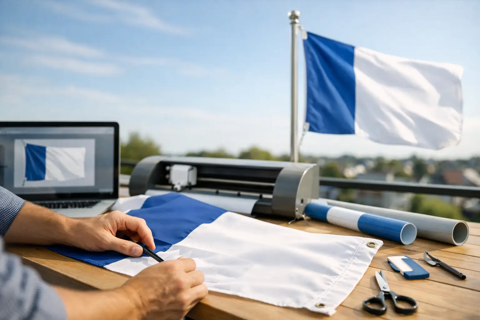 Vlag personaliseren met naam: zo werkt het
