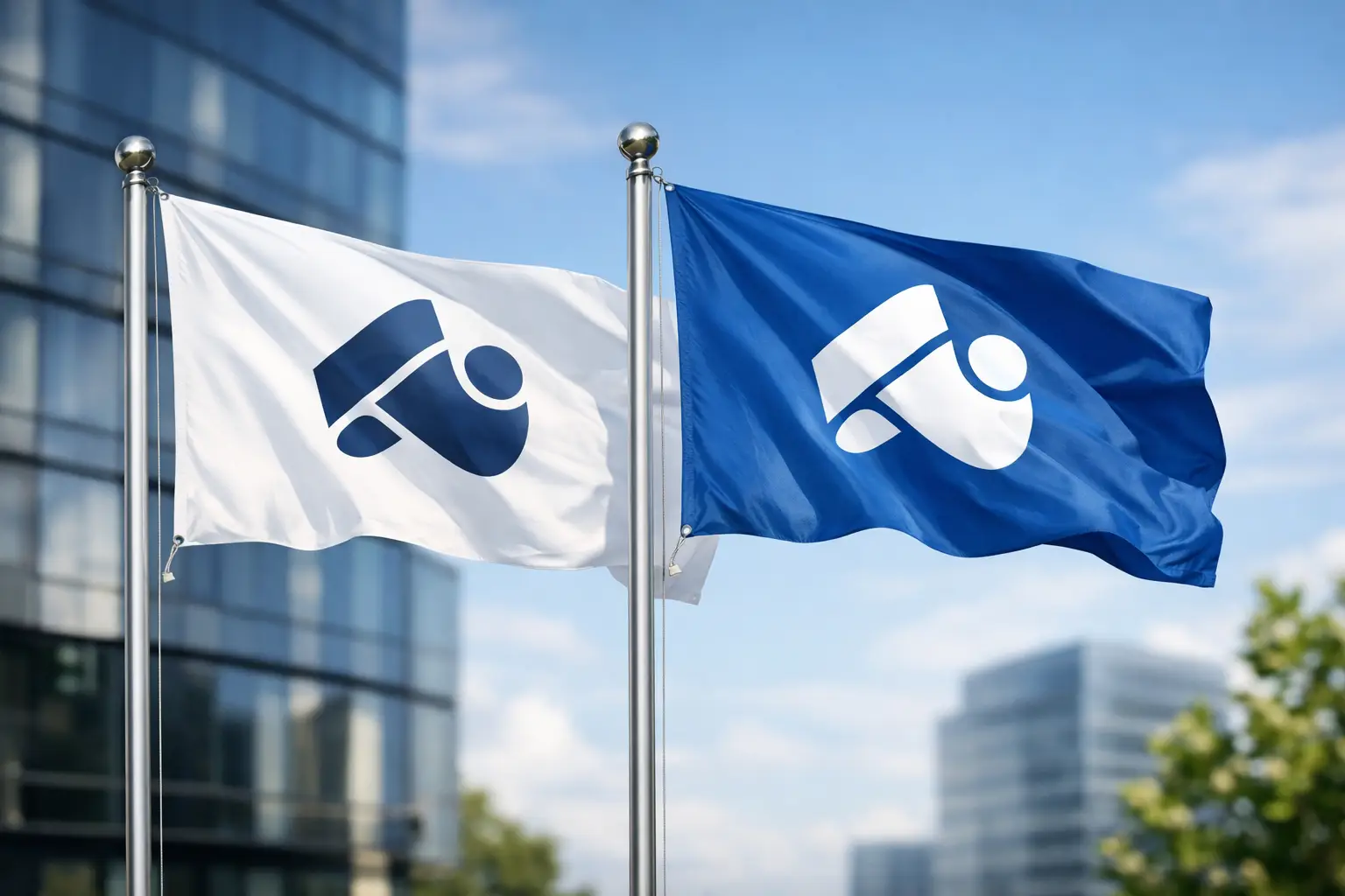 Handleiding voor vlaggen met logo