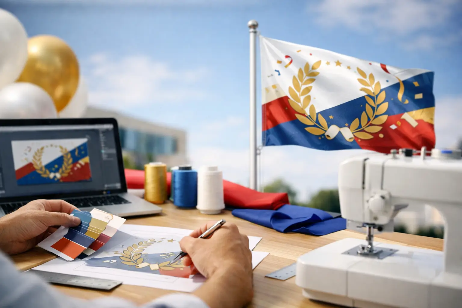 Jubileumvlag maken voor stichting: zo werkt het