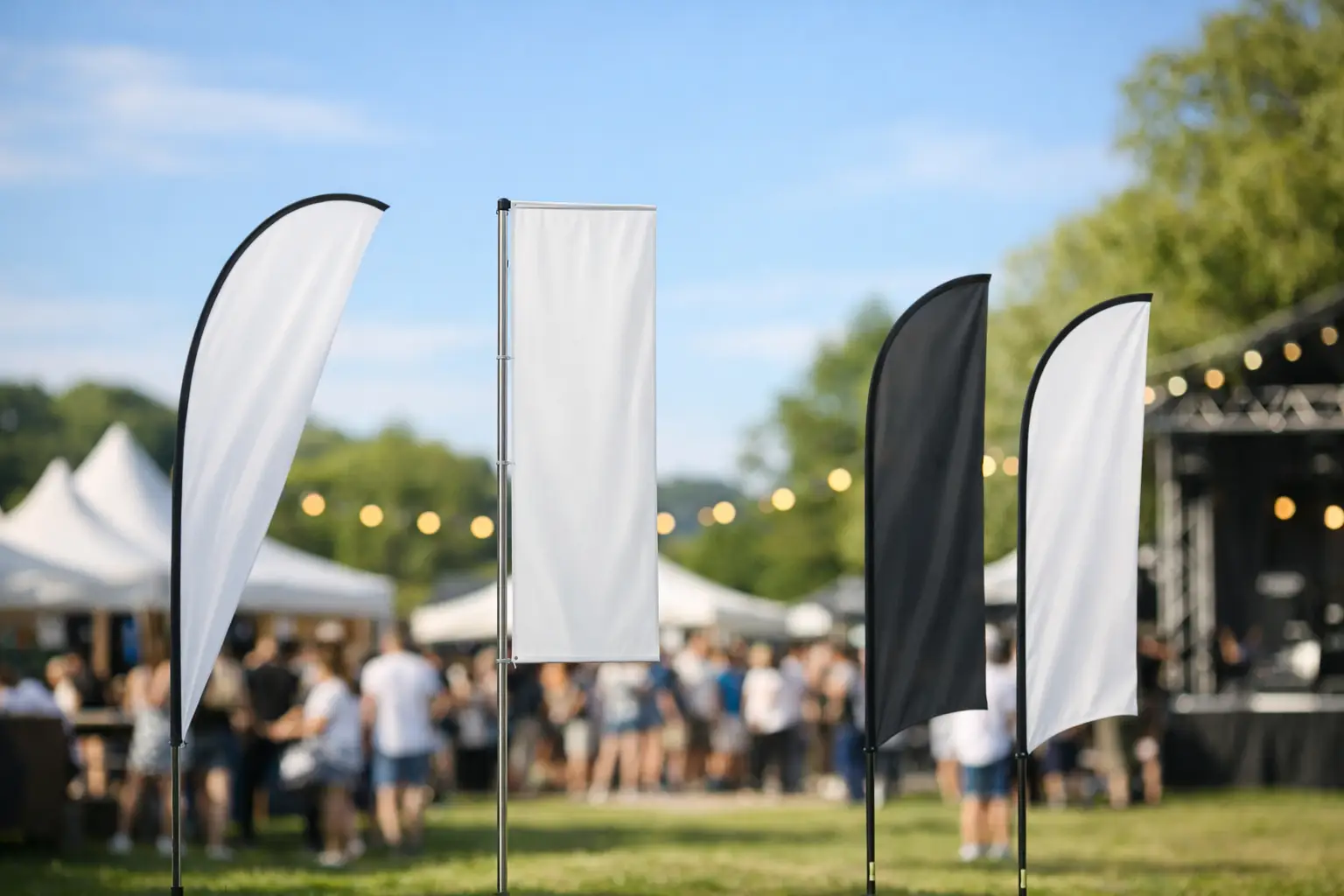 Beste vlagtypen voor openlucht evenement