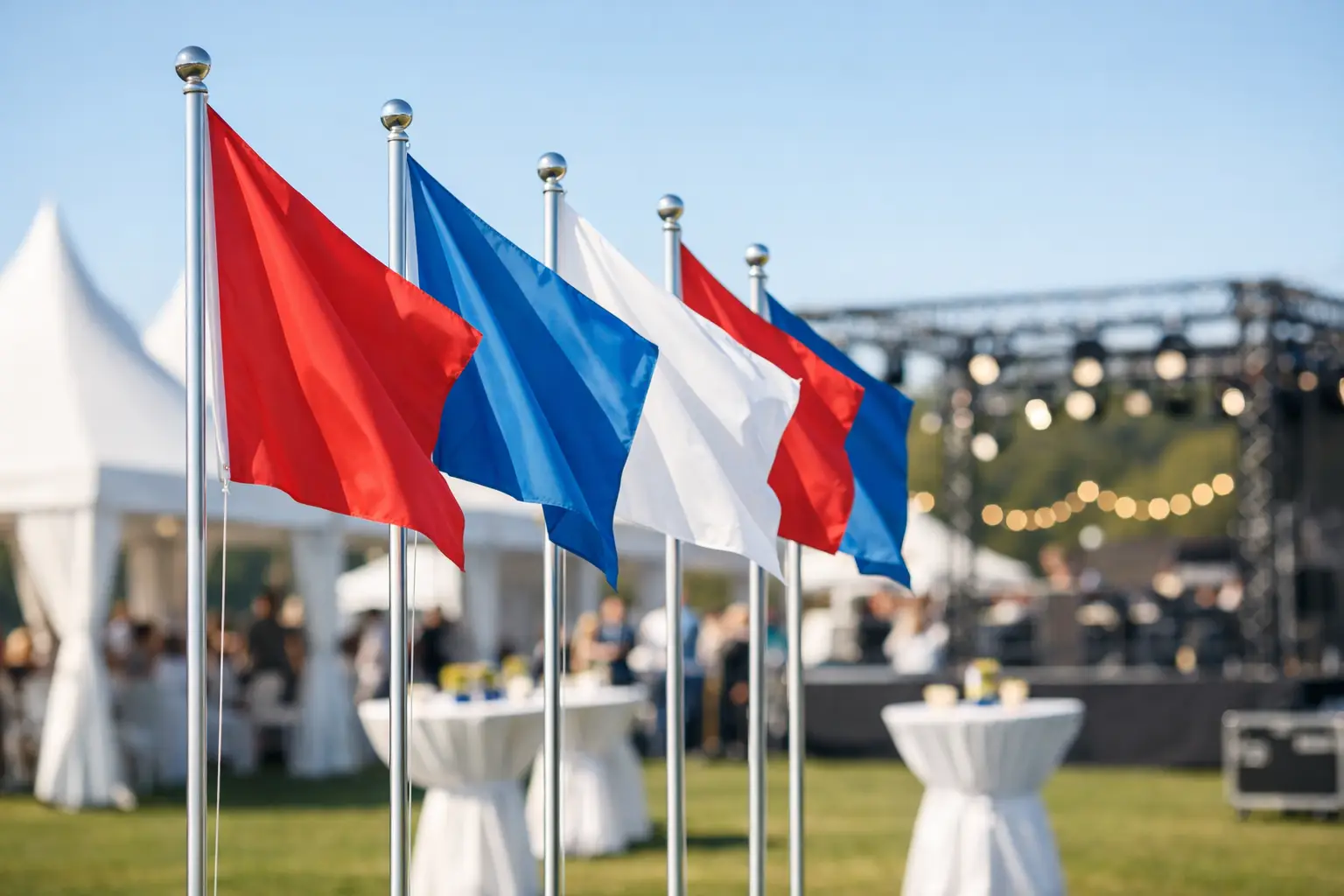 Hoeveel vlaggen zijn nodig voor een evenement?