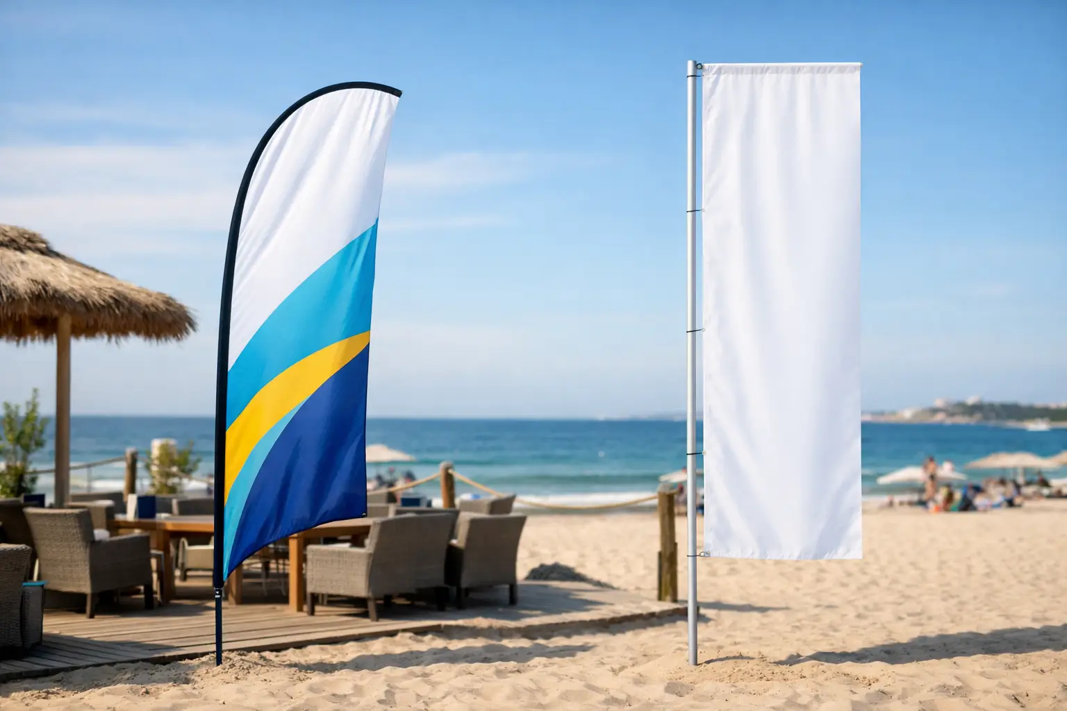 Beachvlag versus banier verschil uitgelegd