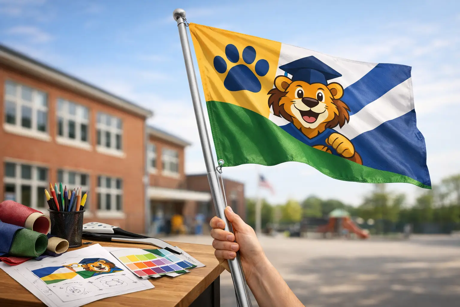 Gepersonaliseerde schoolvlag maken in 7 stappen