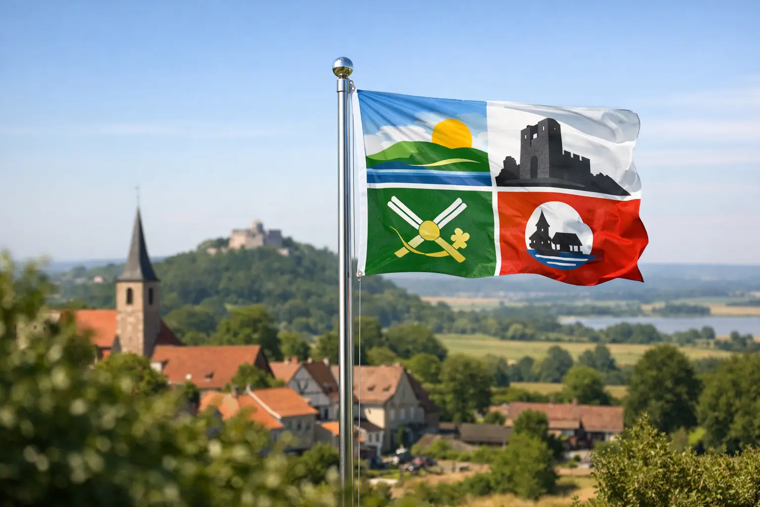 Plaatsgebonden vlag laten maken voor herkenning