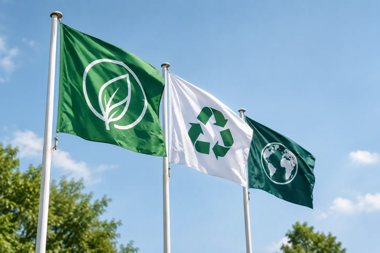 Duurzame trends in vlagmateriaal voor organisaties