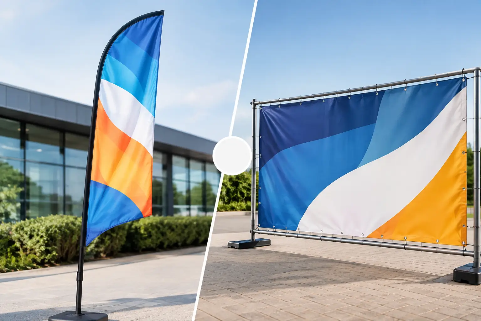 Textielvlag versus pvc-banner: wat past beter?