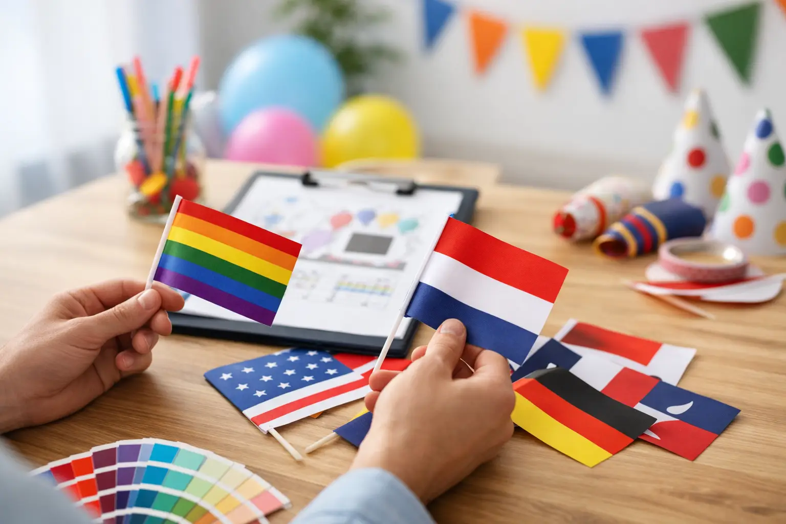 Welke vlag past bij schoolfeest? Kies gericht
